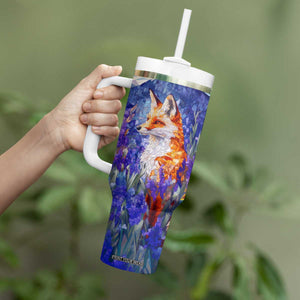 Fox Amethyst Crystal Mosaic Tumbler With Handle Personalized TS04 Print Your Wear