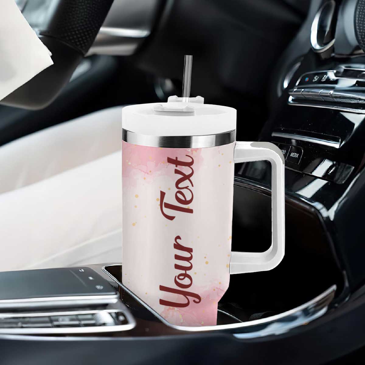 Black Woman Butterfly Tumbler With Handle Personalized TS04 Print Your Wear