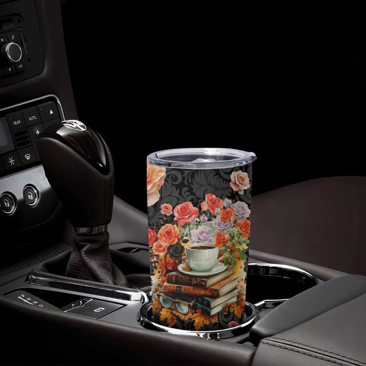 Vintage Books Coffee Tumbler Cup Personalized TS04 Print Your Wear