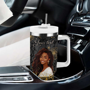 She Who Kneels Before God Can Stand Before Anyone Tumbler With Handle Personalized TS04 Print Your Wear