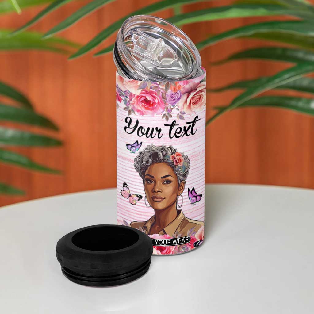 They Whispered To Her You Cannot Withstand The Storm She Whispered Back I Am The Storm 4 in 1 Can Cooler Tumbler Personalized TS04 Print Your Wear