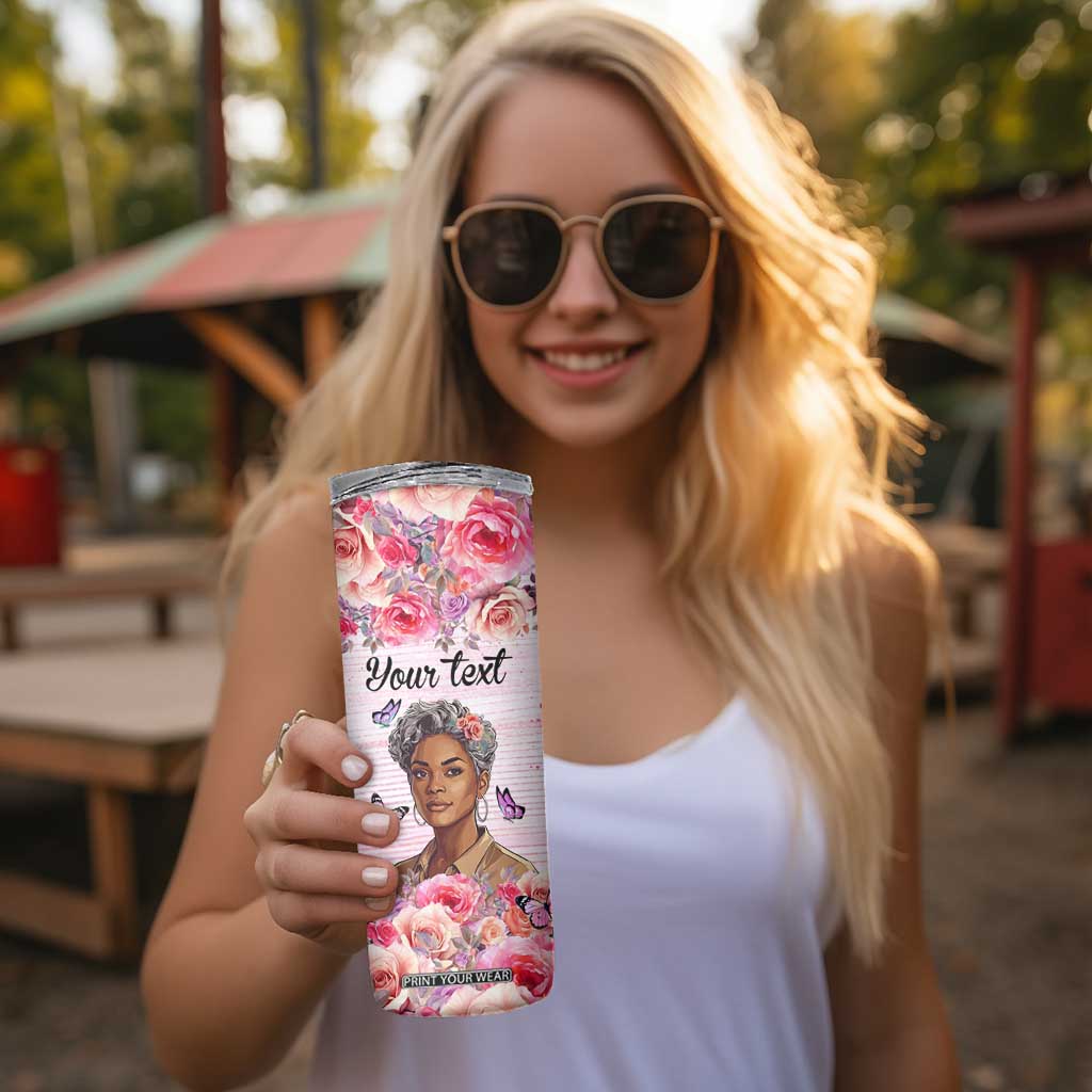 They Whispered To Her You Cannot Withstand The Storm She Whispered Back I Am The Storm Skinny Tumbler Personalized TS04 Print Your Wear