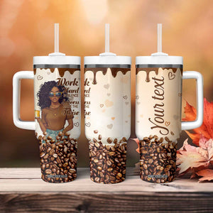 Work Hard In Silence Let Success Make The Noise Tumbler With Handle Personalized TS04 Print Your Wear