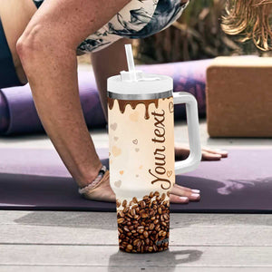 Work Hard In Silence Let Success Make The Noise Tumbler With Handle Personalized TS04 Print Your Wear