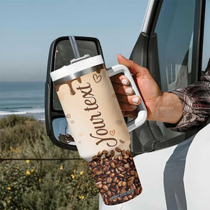 Work Hard In Silence Let Success Make The Noise Tumbler With Handle Personalized TS04 Print Your Wear