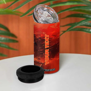 Fire Truck 4 in 1 Can Cooler Tumbler Personalized TS04 Print Your Wear