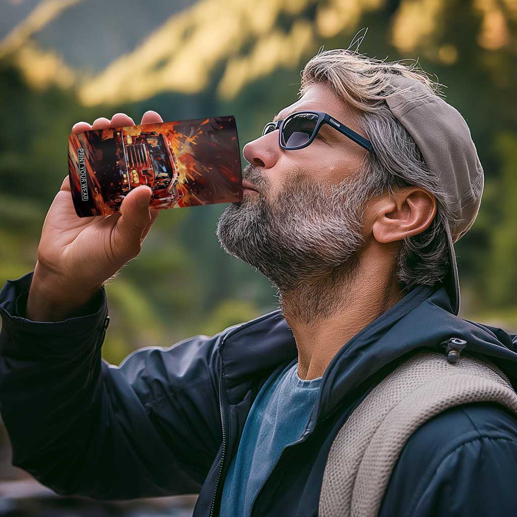 Fire Truck 4 in 1 Can Cooler Tumbler Personalized TS04 Print Your Wear