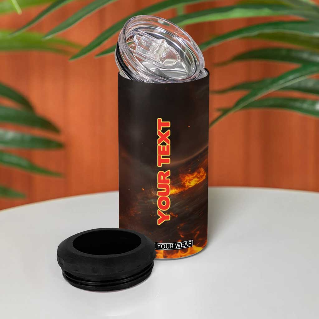 Firefighter Fire Truck 4 in 1 Can Cooler Tumbler Personalized TS04 Print Your Wear