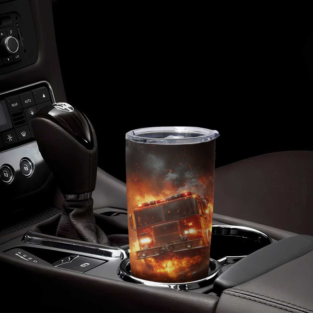 Firefighter Fire Truck Tumbler Cup Personalized TS04 Print Your Wear
