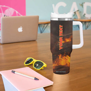 Firefighter Fire Truck Tumbler With Handle Personalized TS04 Print Your Wear