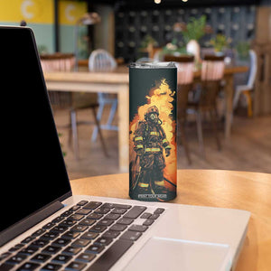Firefighter Vintage Skinny Tumbler Personalized TS04 Print Your Wear