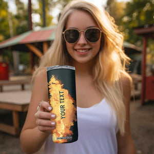 Firefighter Vintage Skinny Tumbler Personalized TS04 Print Your Wear
