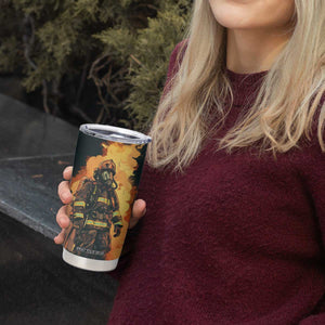 Firefighter Vintage Tumbler Cup Personalized TS04 Print Your Wear
