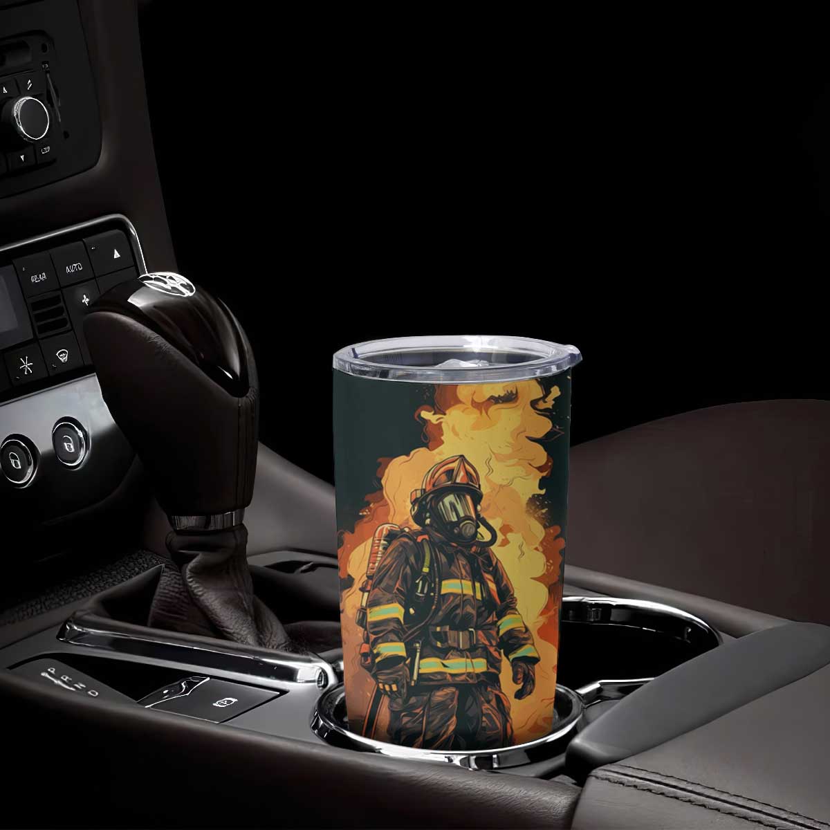 Firefighter Vintage Tumbler Cup Personalized TS04 Print Your Wear