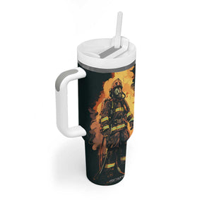 Firefighter Vintage Tumbler With Handle Personalized TS04 Print Your Wear