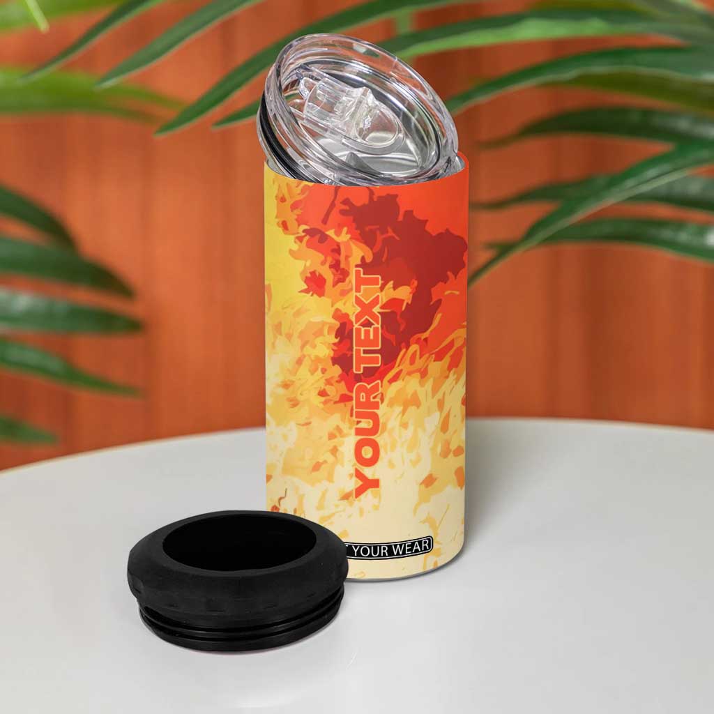 Vintage Firefighter 4 in 1 Can Cooler Tumbler Personalized TS04 Print Your Wear