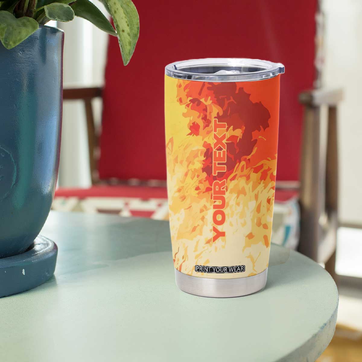 Vintage Firefighter Tumbler Cup Personalized TS04 Print Your Wear