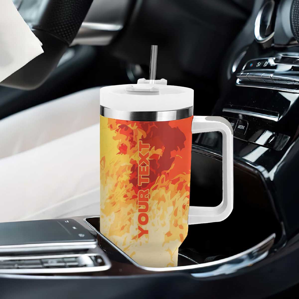 Vintage Firefighter Tumbler With Handle Personalized TS04 Print Your Wear