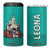Retro Skull With Candles and Roses 4 in 1 Can Cooler Tumbler Personalized TS04 One Size: 16 oz Multicolor Print Your Wear