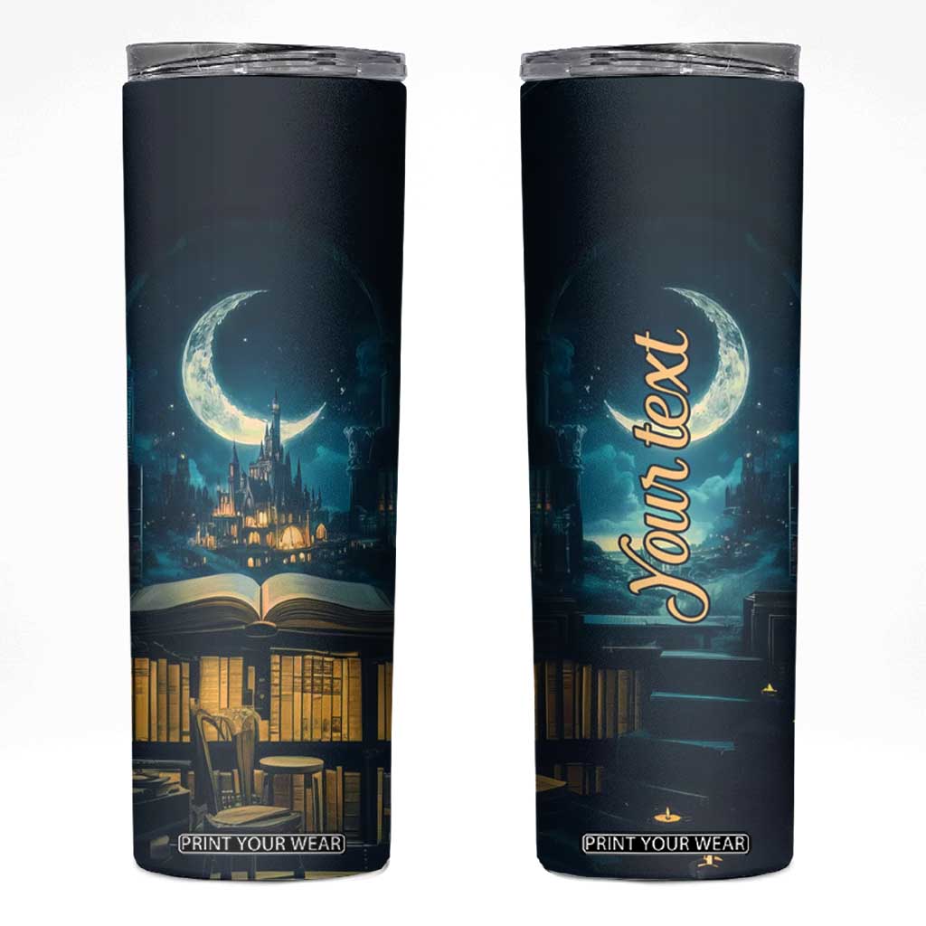 Book Opens New World Skinny Tumbler Personalized TS04 Multicolor Print Your Wear