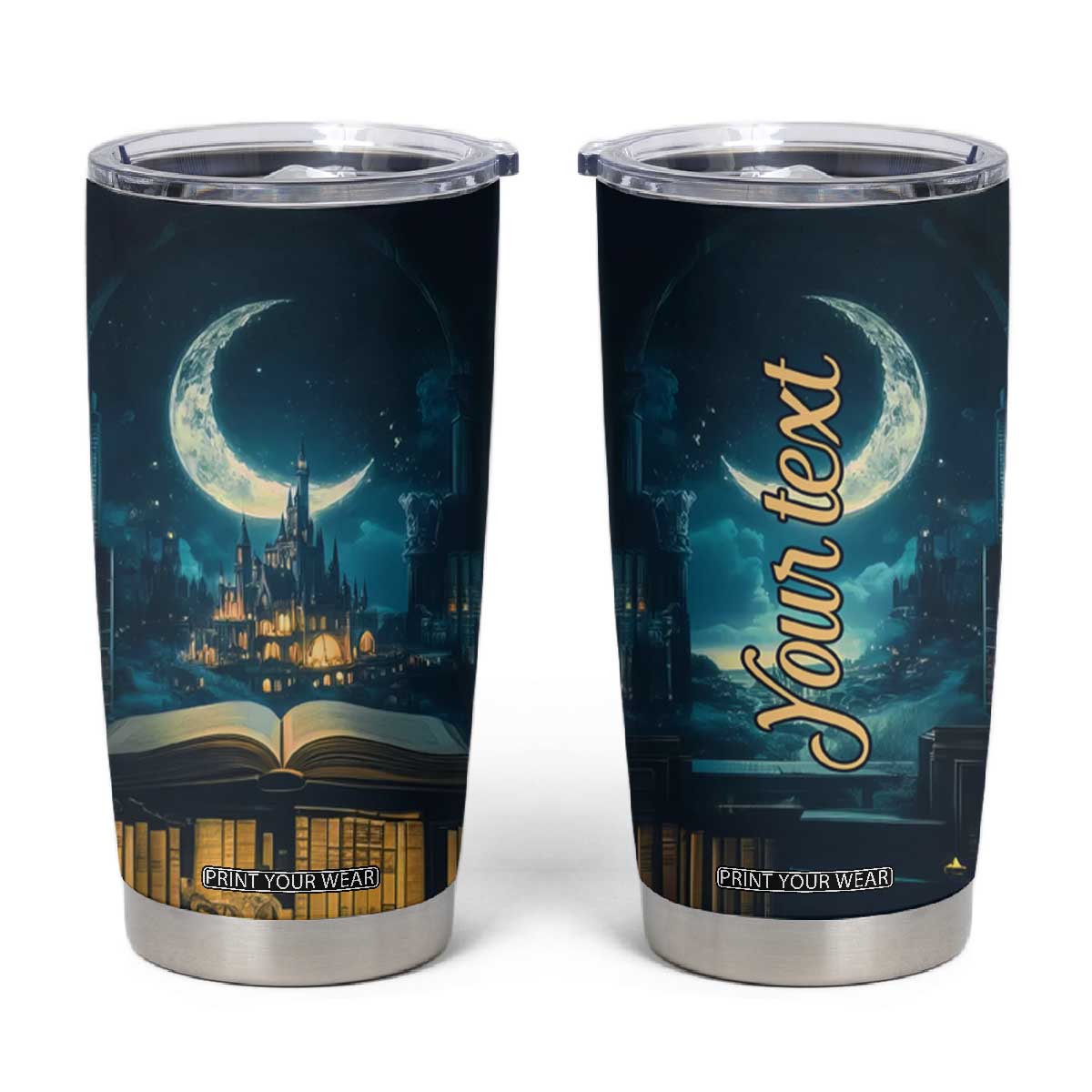 Book Opens New World Tumbler Cup Personalized TS04 Multicolor Print Your Wear