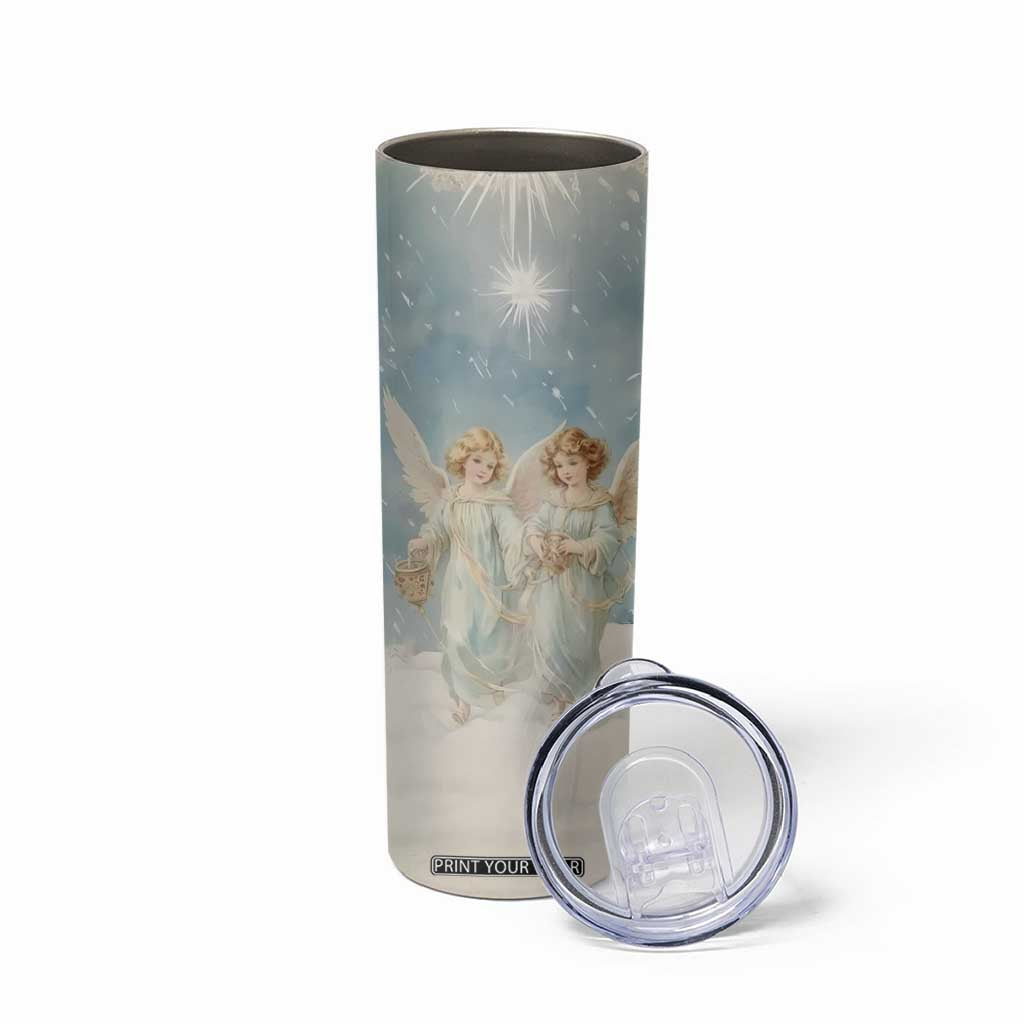 Faith Christmas Angels Skinny Tumbler Personalized TS04 Print Your Wear