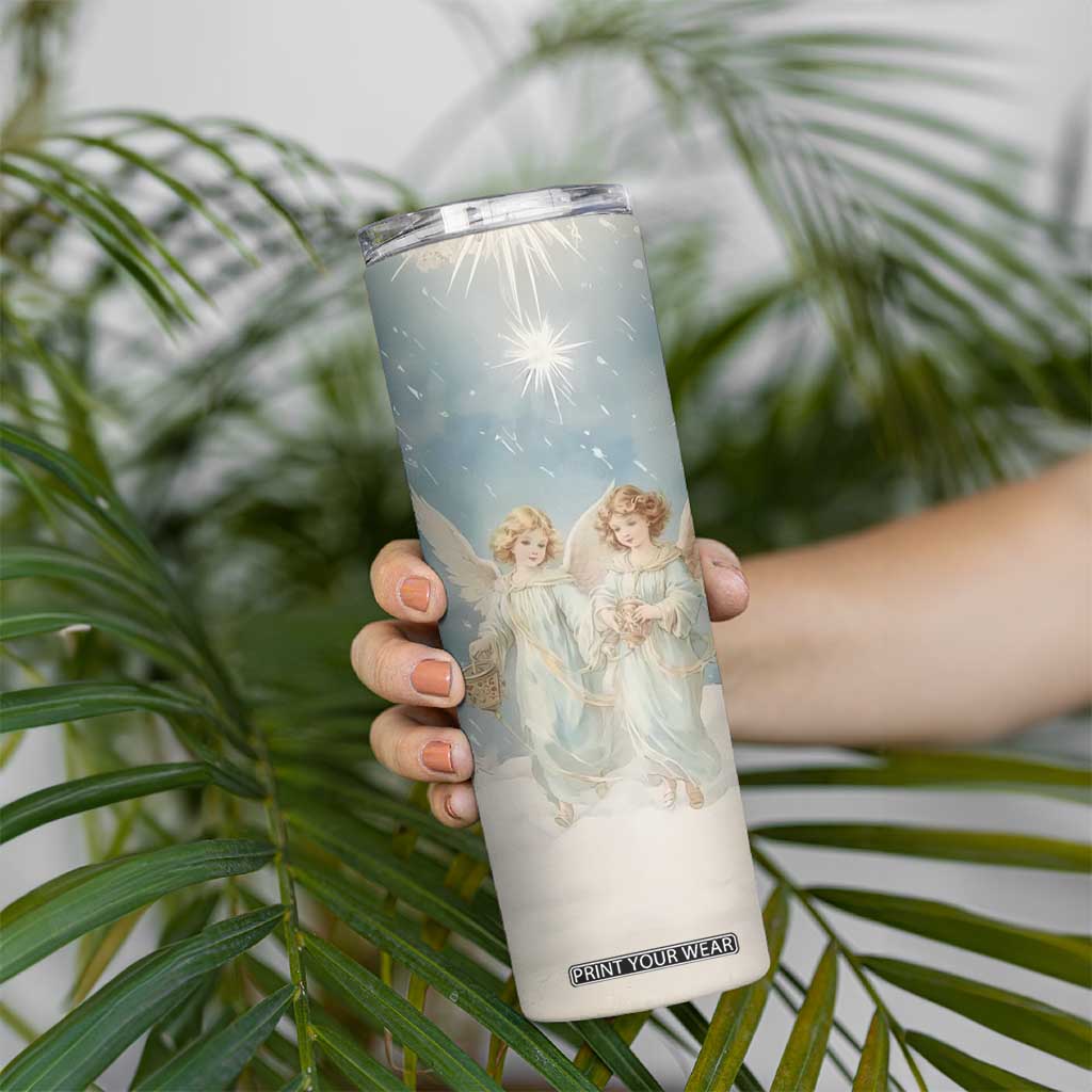 Faith Christmas Angels Skinny Tumbler Personalized TS04 Print Your Wear