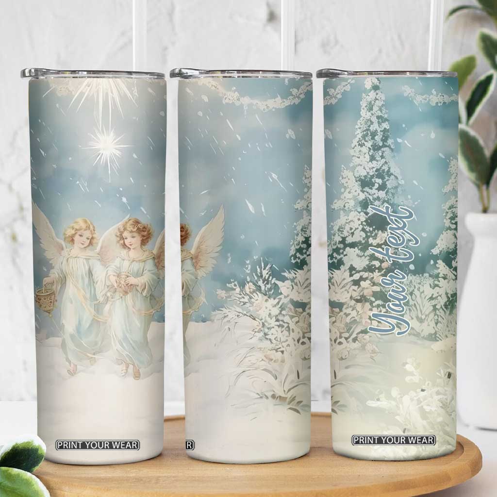 Faith Christmas Angels Skinny Tumbler Personalized TS04 Print Your Wear