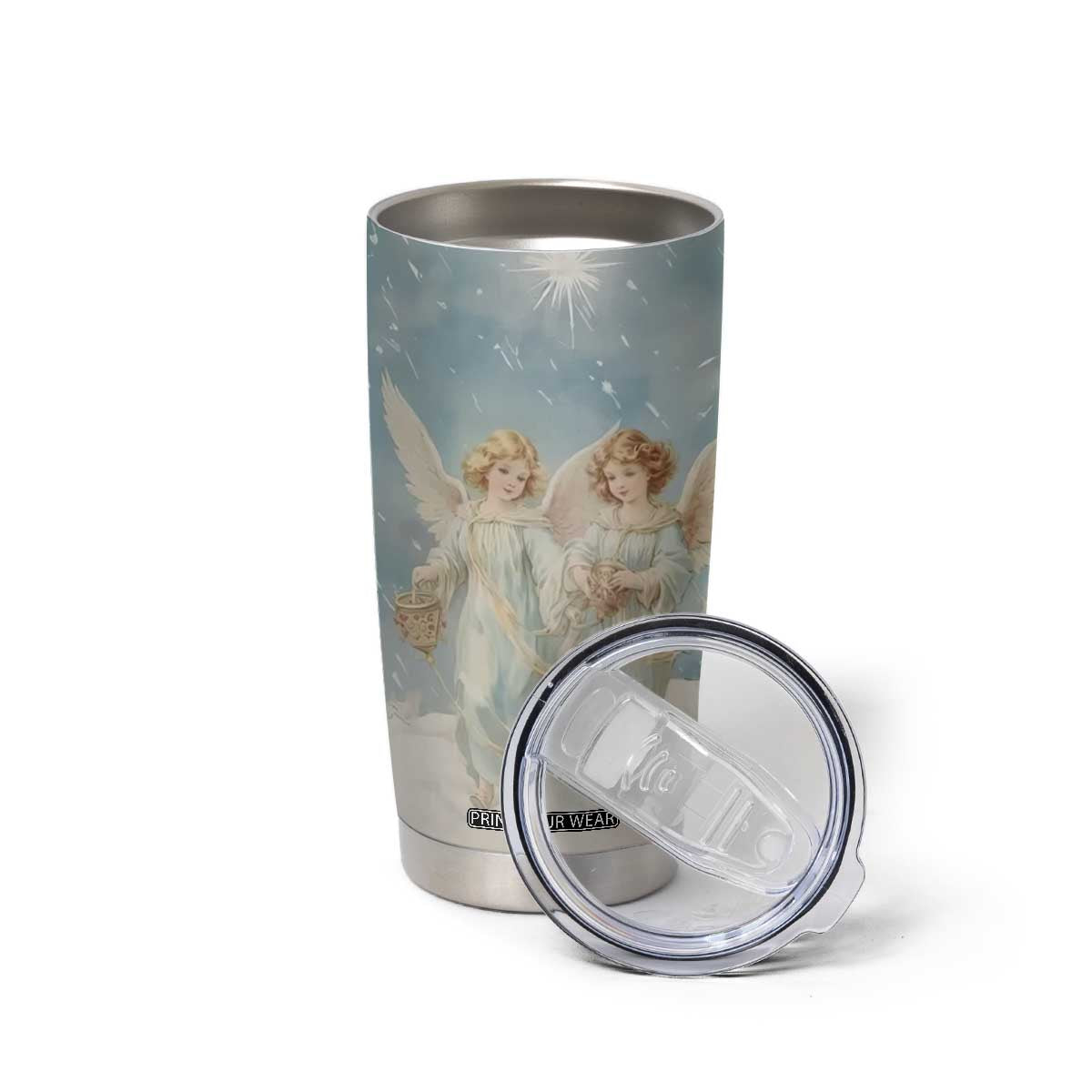 Faith Christmas Angels Tumbler Cup Personalized TS04 Print Your Wear