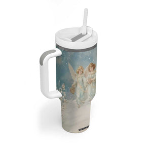 Faith Christmas Angels Tumbler With Handle Personalized TS04 Print Your Wear