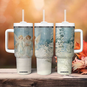 Faith Christmas Angels Tumbler With Handle Personalized TS04 Print Your Wear