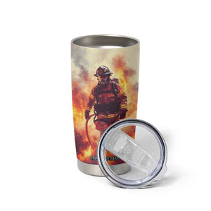 Firefighter Proud Tumbler Cup Personalized TS04 Print Your Wear
