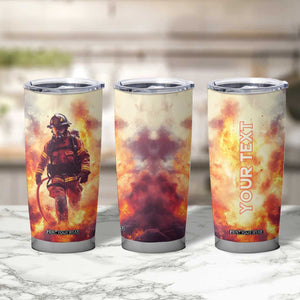 Firefighter Proud Tumbler Cup Personalized TS04 Print Your Wear