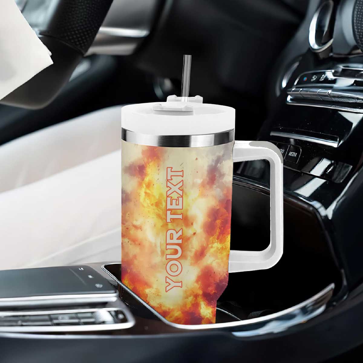 Firefighter Proud Tumbler With Handle Personalized TS04 Print Your Wear