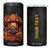 Firefighter Mask Vintage 4 in 1 Can Cooler Tumbler Personalized TS04 One Size: 16 oz Multicolor Print Your Wear