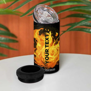 Brave Firefighter 4 in 1 Can Cooler Tumbler Personalized TS04 Print Your Wear
