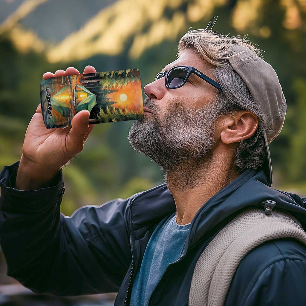 Camping In The Wood 4 in 1 Can Cooler Tumbler Personalized TS04 Print Your Wear