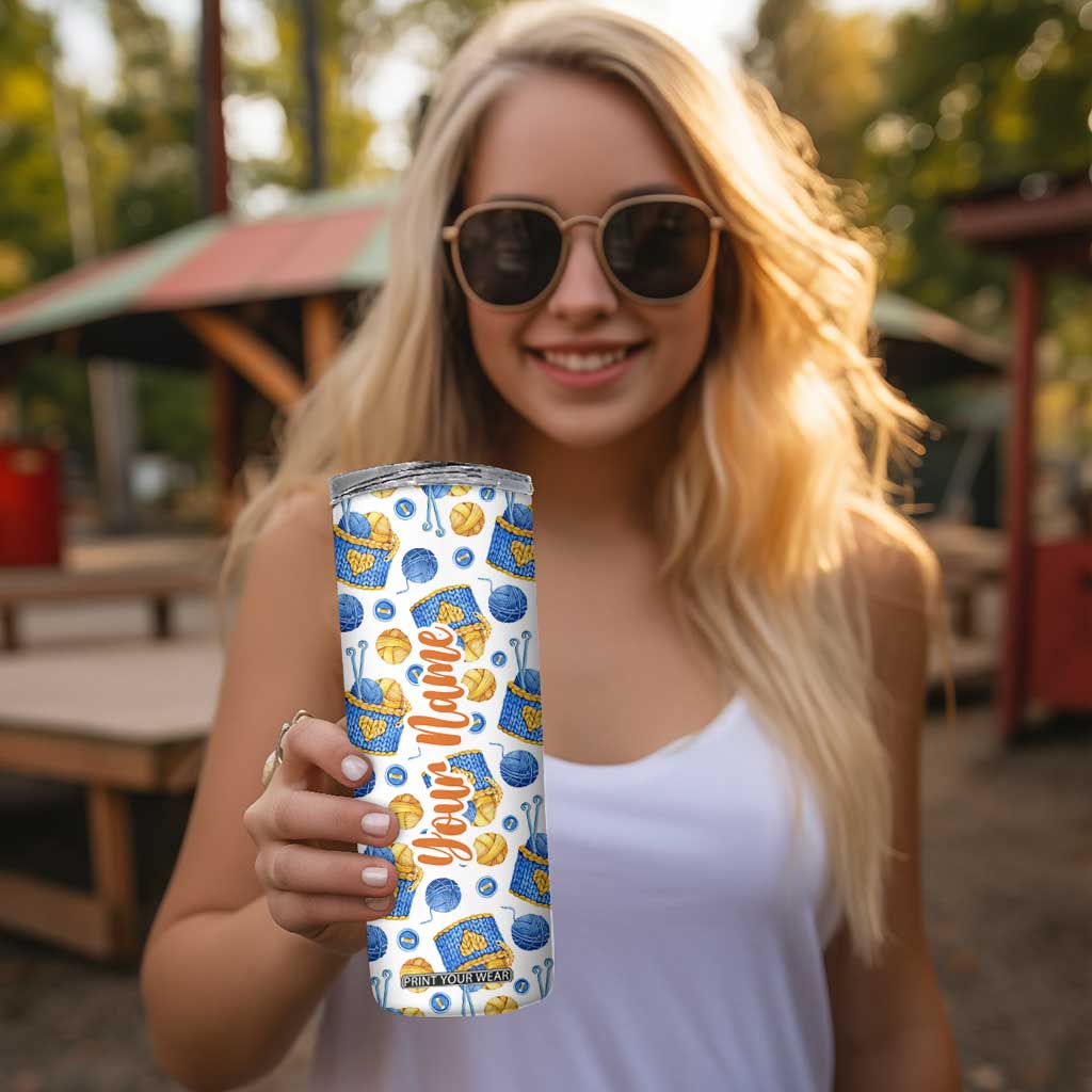 Knitting Pattern Skinny Tumbler Personalized TS04 Print Your Wear
