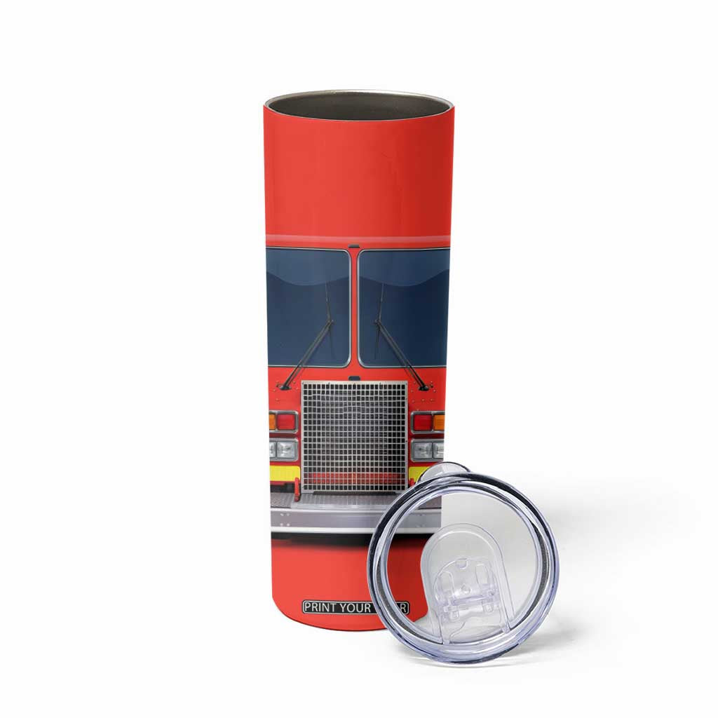 Firetruck Skinny Tumbler Personalized TS04 Print Your Wear