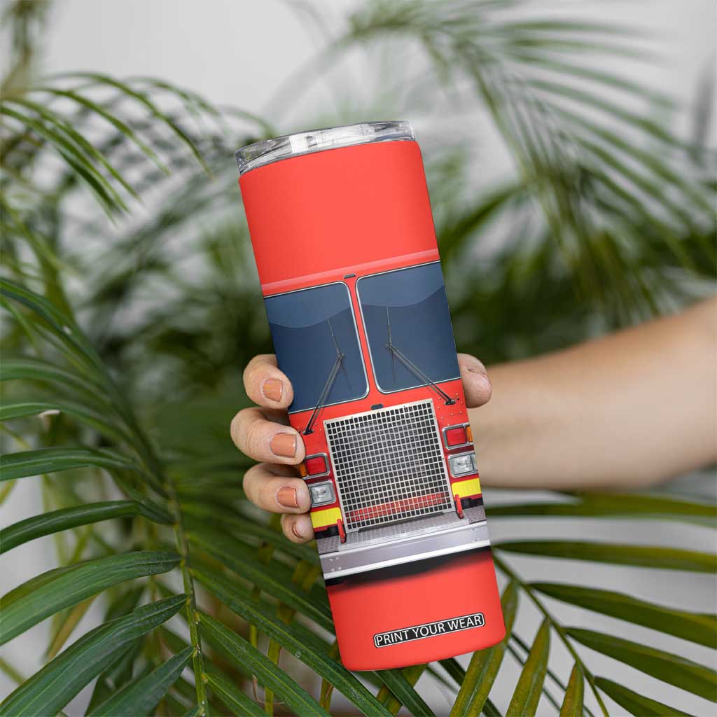 Firetruck Skinny Tumbler Personalized TS04 Print Your Wear
