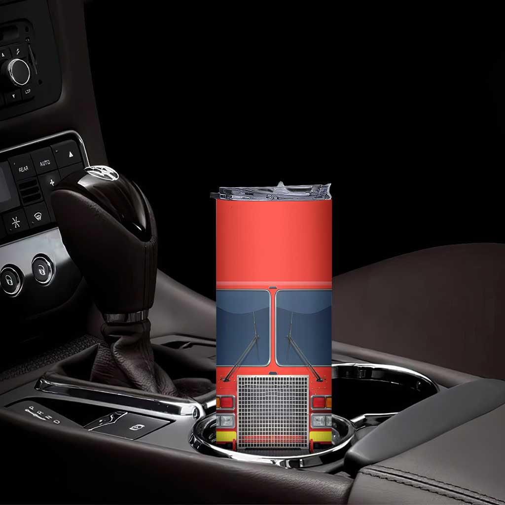 Firetruck Skinny Tumbler Personalized TS04 Print Your Wear