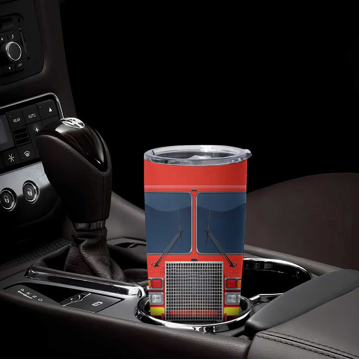 Firetruck Tumbler Cup Personalized TS04 Print Your Wear