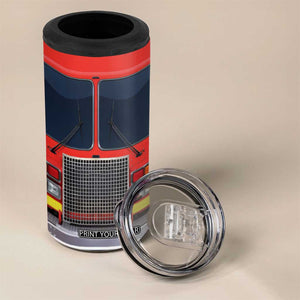 Firetruck Firefighter 4 in 1 Can Cooler Tumbler Personalized TS04 Print Your Wear