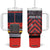 Firetruck Firefighter Tumbler With Handle Personalized TS04 One Size: 40 oz Multicolor Print Your Wear