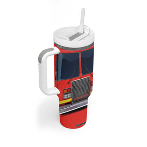 Firetruck Firefighter Tumbler With Handle Personalized TS04 Print Your Wear