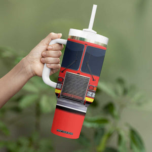 Firetruck Firefighter Tumbler With Handle Personalized TS04 Print Your Wear
