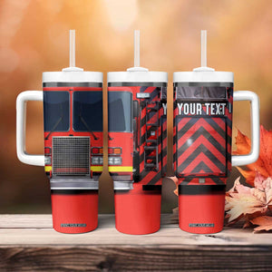 Firetruck Firefighter Tumbler With Handle Personalized TS04 Print Your Wear