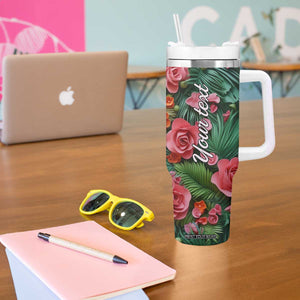 Flamingo Plaster Carving Tumbler With Handle Personalized TS04 Print Your Wear