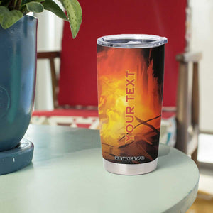 Firefighter Saves The Child Tumbler Cup Personalized TS04 Print Your Wear