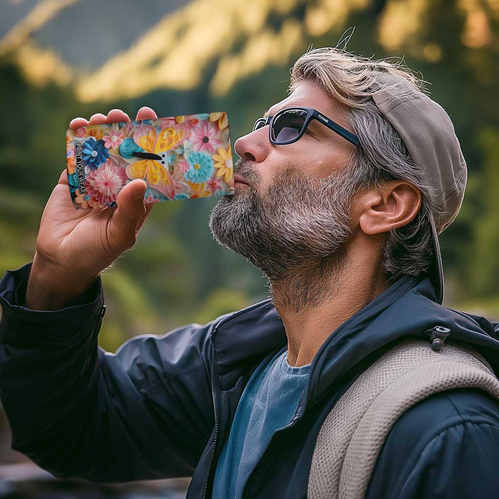 Butterfly Coloful Paper Quiling 4 in 1 Can Cooler Tumbler Personalized TS04 Print Your Wear